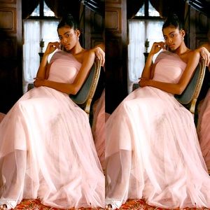 BHLDN x Anthropologie Jenny Yoo Ryder Convertible Dress in Blush